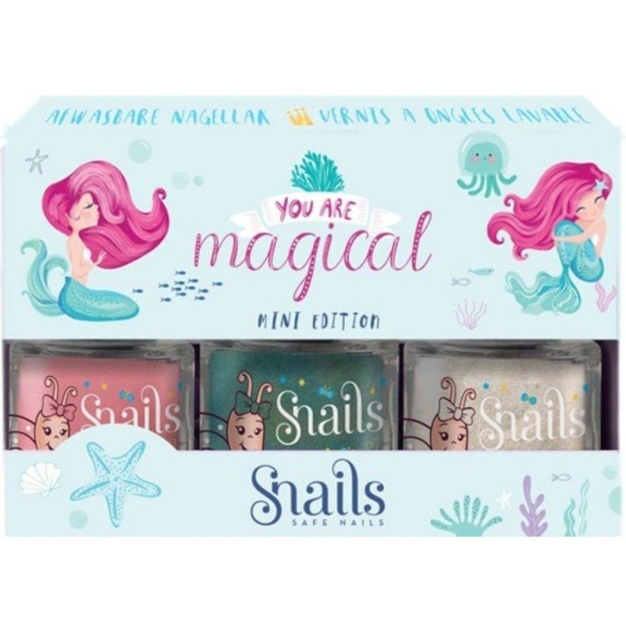 Zestaw 3 lakierów do paznokci dla dzieci Snails Mini - Mermaid, Edycja Specjalna / Snails
