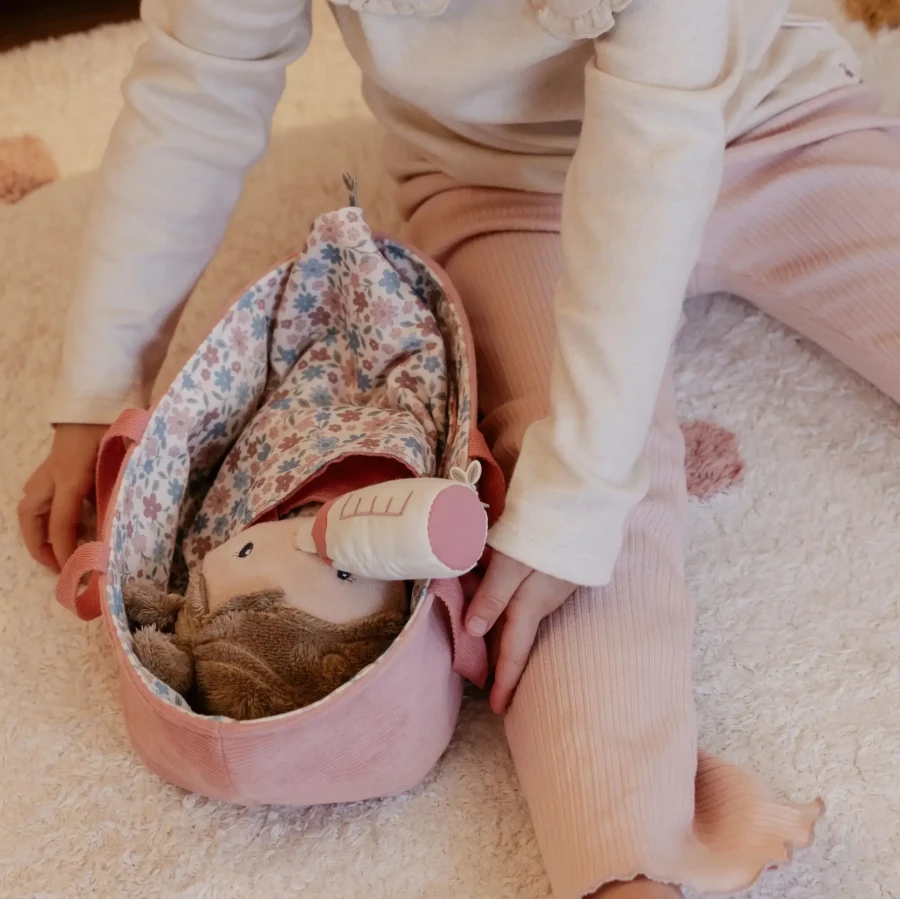Laleczka w koszyczku Baby Rosa / Little Dutch