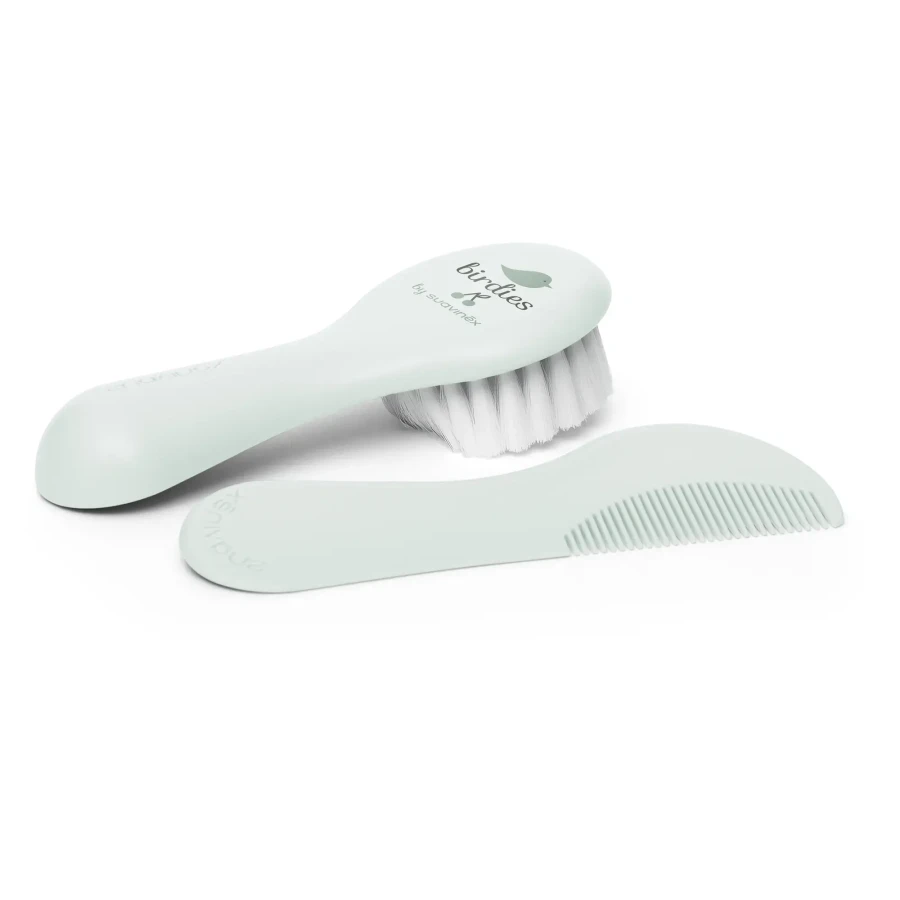 Zestaw do manicure dla niemowląt Birdies - miętowy / Suavinex