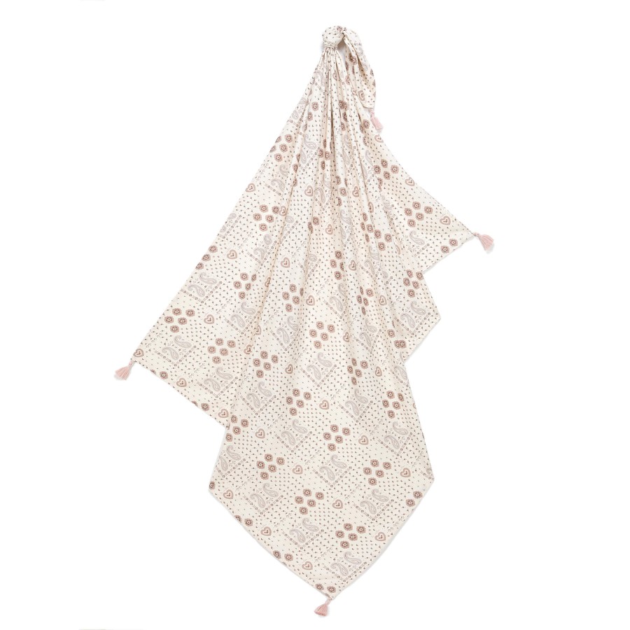 Bambusowy otulacz mgiełka - BANDANA CREAM / La Millou