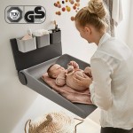 Przewijak montowany na ścianie WALLY™, Dusty Grey / LEANDER