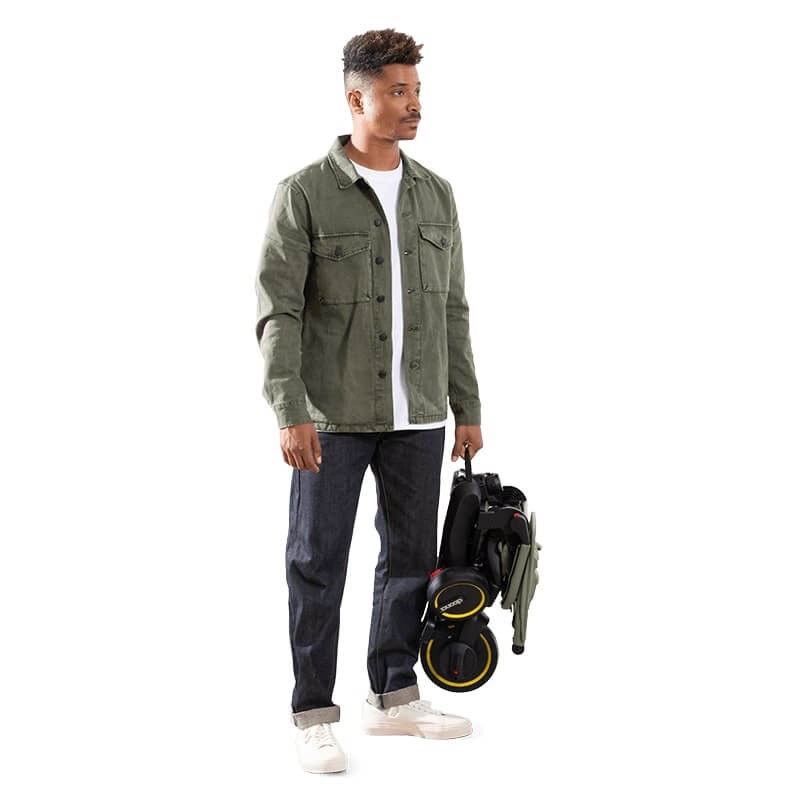 Składany rowerek trójkołowy Liki S3 - Desert Green / Doona