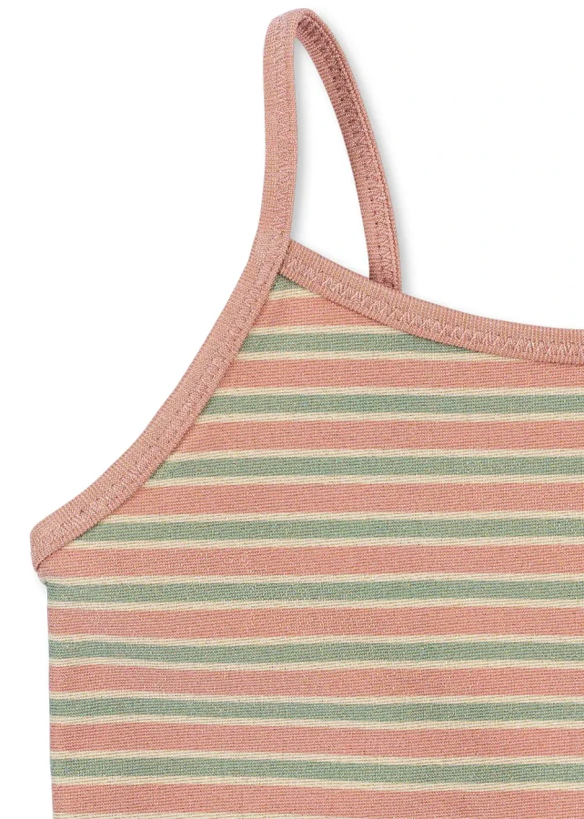Jednoczęściowy strój kąpielowy Bowwow - blush stripe / Konges slojd