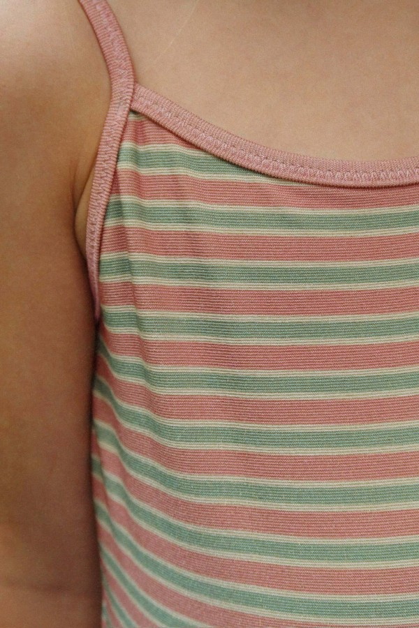 Jednoczęściowy strój kąpielowy Bowwow - blush stripe / Konges slojd