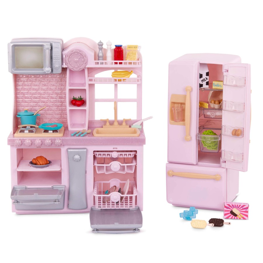 Kuchnia z wyposażeniem dla lalek - Gourmet Kitchen Set / OurGeneration