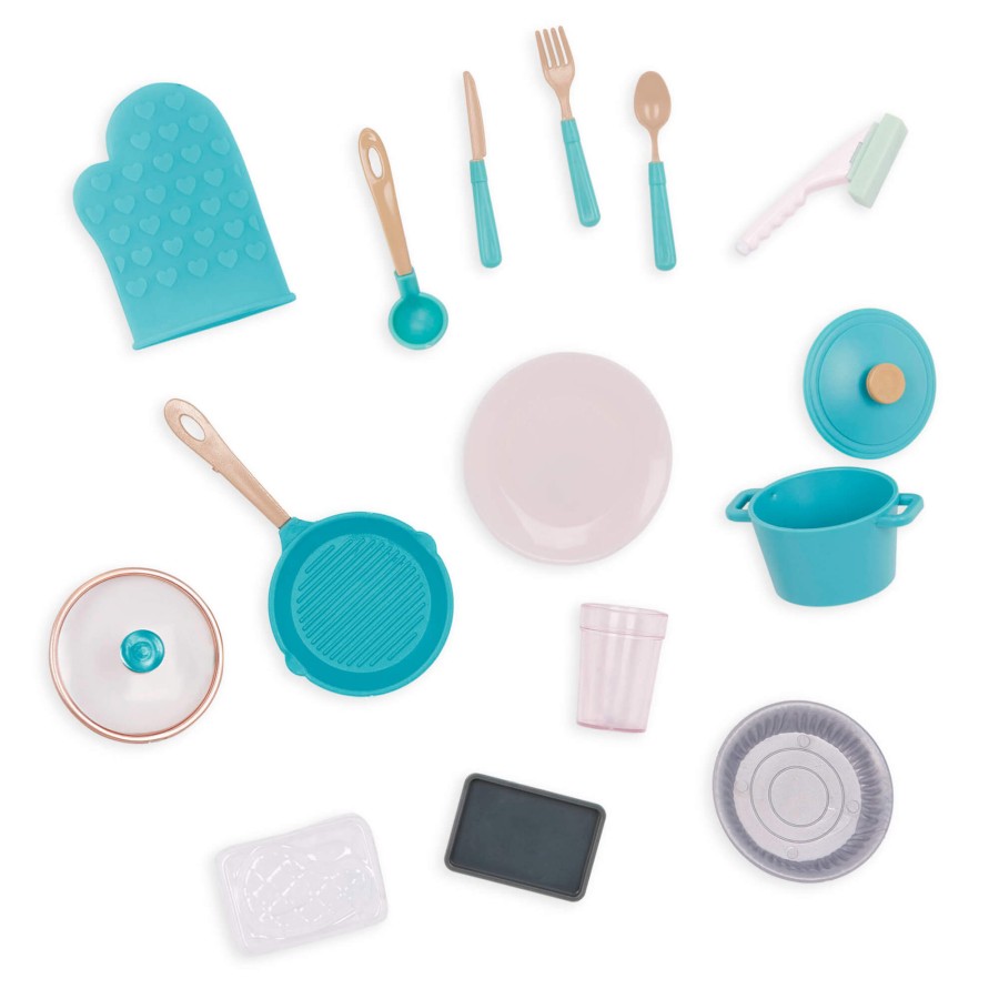 Kuchnia z wyposażeniem dla lalek - Gourmet Kitchen Set / OurGeneration