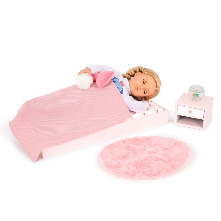 Zestaw mebli dla lalki - Sypialnia z wyposażeniem - Sweet Snuggles Bedroom Set﻿ / OurGeneration