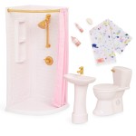 Zestaw mebli dla lalki - Łazienka z wyposażeniem - Sweet Bathroom Set / OurGeneration