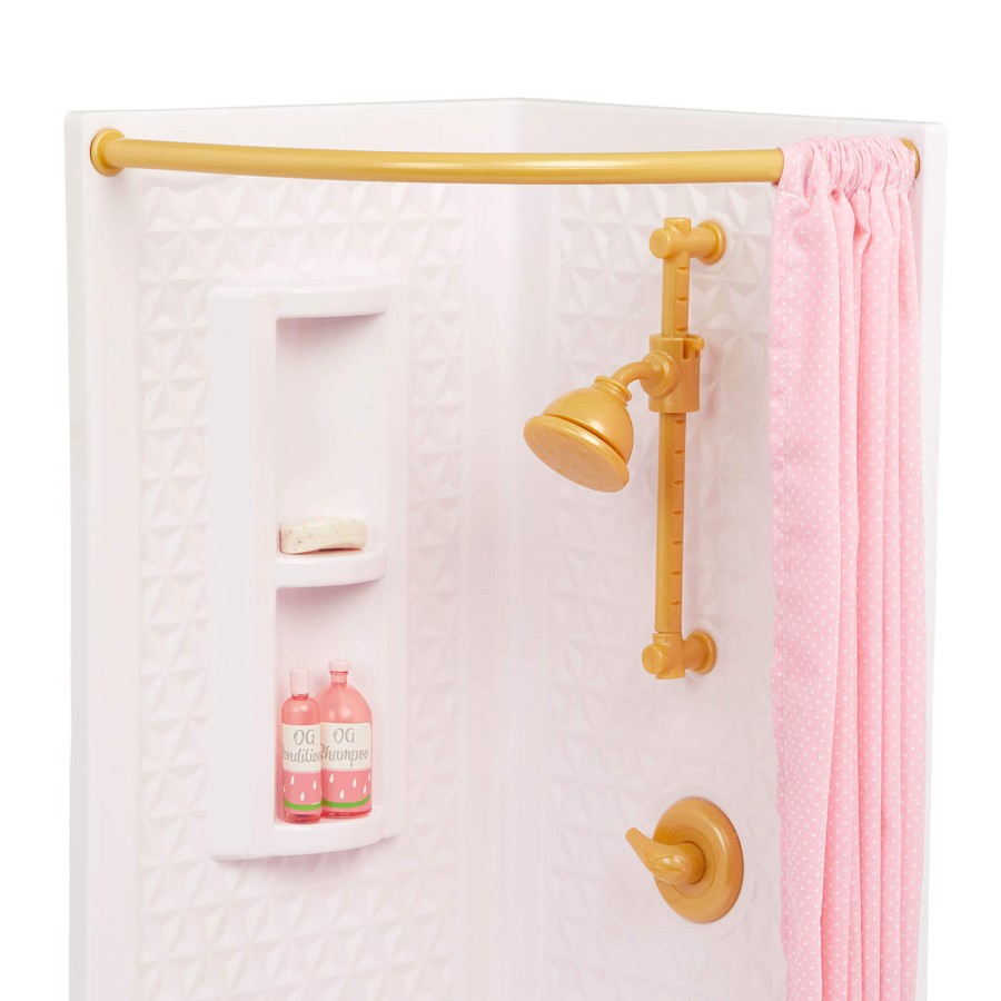 Zestaw mebli dla lalki - Łazienka z wyposażeniem - Sweet Bathroom Set / OurGeneration