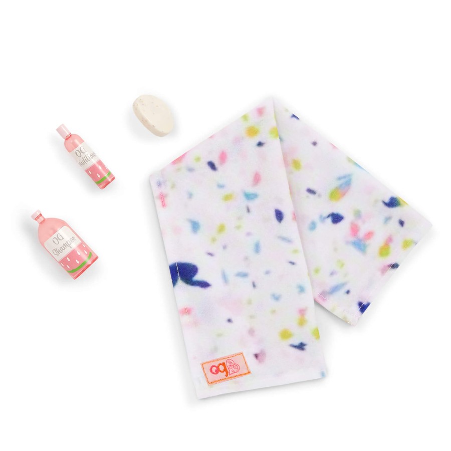 Zestaw mebli dla lalki - Łazienka z wyposażeniem - Sweet Bathroom Set / OurGeneration