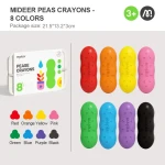 Pierwsze kredki świecowe (8 szt.) / Mideer