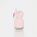 Butelka termiczna ze słomką Mini Bestie, 200 ml - Królik / Asobu