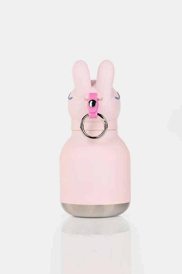 Butelka termiczna ze słomką Mini Bestie, 200 ml - Królik / Asobu