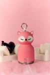Butelka termiczna ze słomką Mini Bestie, 200 ml - Różowy Lis / Asobu