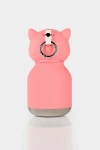 Butelka termiczna ze słomką Mini Bestie, 200 ml - Różowy Lis / Asobu