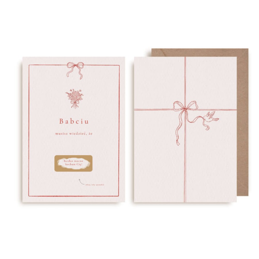 Kartka zdrapka – Babciu, kocham Cię / Mommy Planner