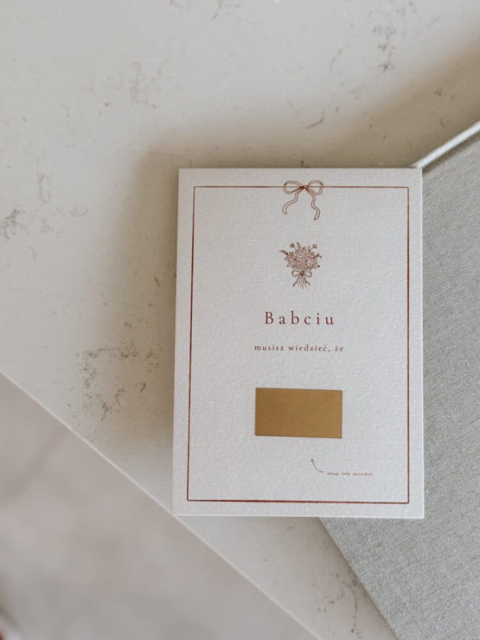 Kartka zdrapka – Babciu, kocham Cię / Mommy Planner