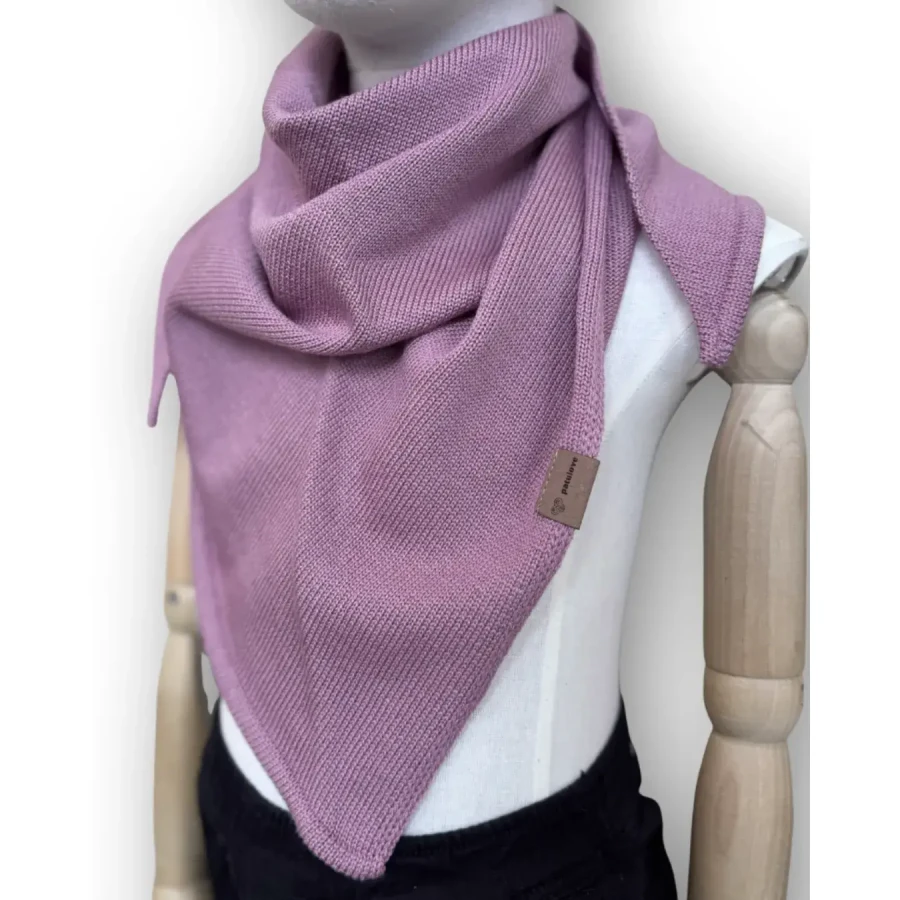 Chusta 100% wełny merino - LILAC / Patulove
