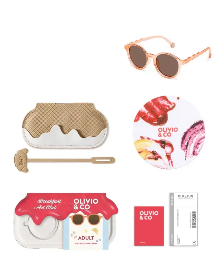 Okulary Oval Fig Pink Polarized 10+ / Olivio & Co