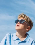 Okulary Oval Navy Blue Polarized 10+ / Olivio & Co