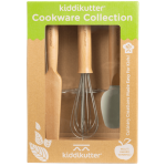 Zestaw kuchenny dla dzieci 4 el. łopatka, trzepaczka, szpatułka, tłuczek / KiddiKutter