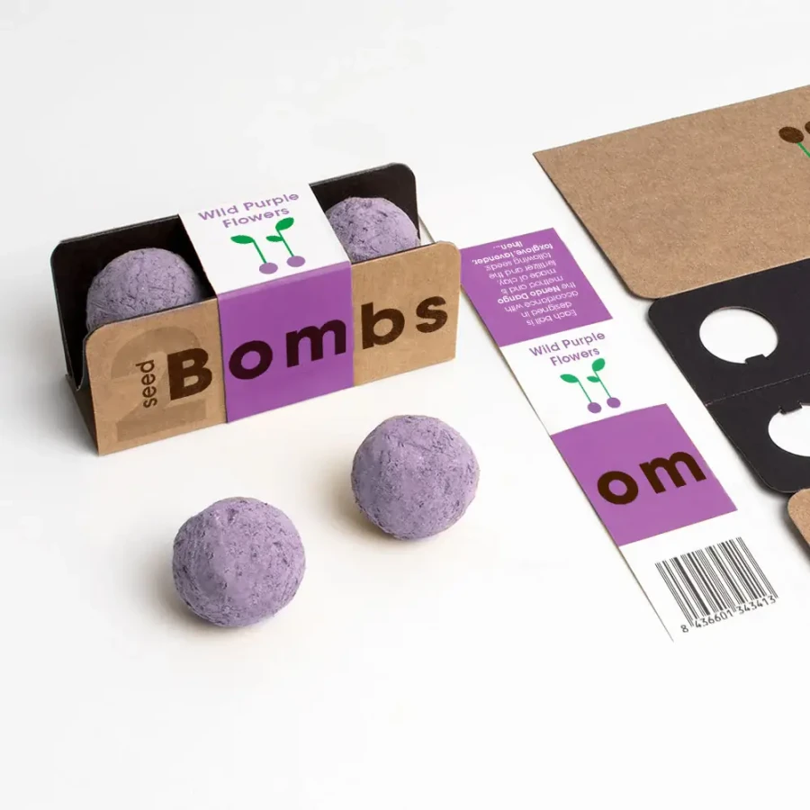 Bomby nasienne - Wild Purple Flowers, 2szt. / Resetea