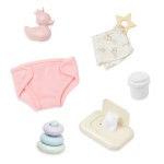 Lalka niemowlę z wózkiem gondolą i akcesoriami / LullaBaby