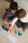 Dzwonki muzyczne DingdangBu Handle - z drewnianym uchwytem / Juegaconmigo