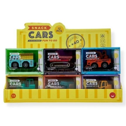 Samochodzik Snack Cars seria 4: pojazdy budowlane i maszyny do robót drogowych, 1szt. / Juegaconmigo