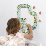 Puzzle do kąpieli Tor ze zwierzątkami 18m+ / Janod
