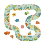 Puzzle do kąpieli Tor ze zwierzątkami 18m+ / Janod