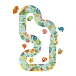 Puzzle do kąpieli Tor ze zwierzątkami 18m+ / Janod
