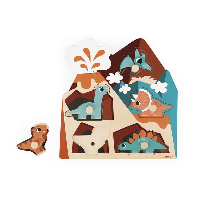 Puzzle muzyczne Dinozaury 18m+ / Janod