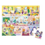 Puzzle w walizce Rytm dnia 24 elementy 3+ / Janod