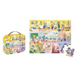 Puzzle w walizce Rytm dnia 24 elementy 3+ / Janod