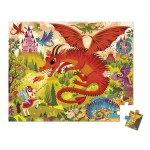 Puzzle w walizce Królestwo smoków 54 elementy 5+ / Janod