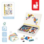 Magnetyczna układanka Kształty Magnetibook 3+ / Janod