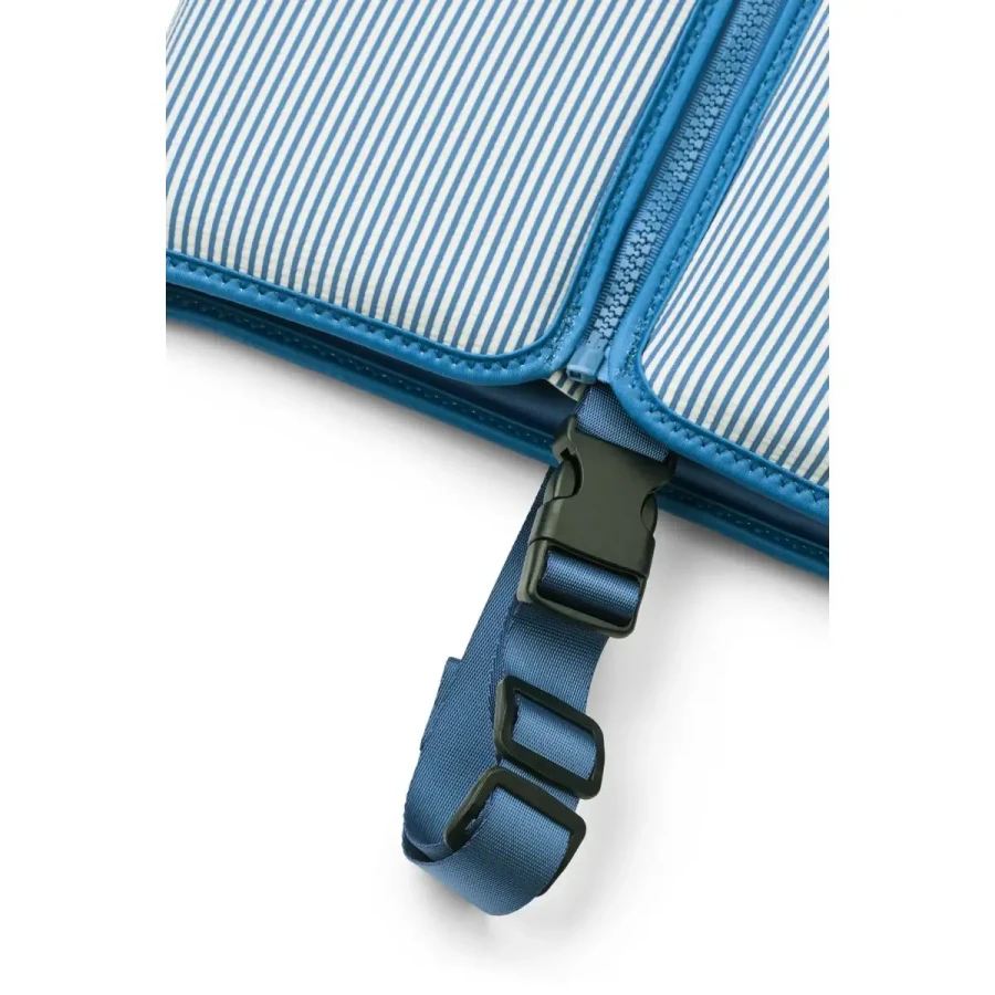 Kamizelka do pływania Dove Seersucker Swim Vest - Stripe Riverside, Creme de la creme / Liewood