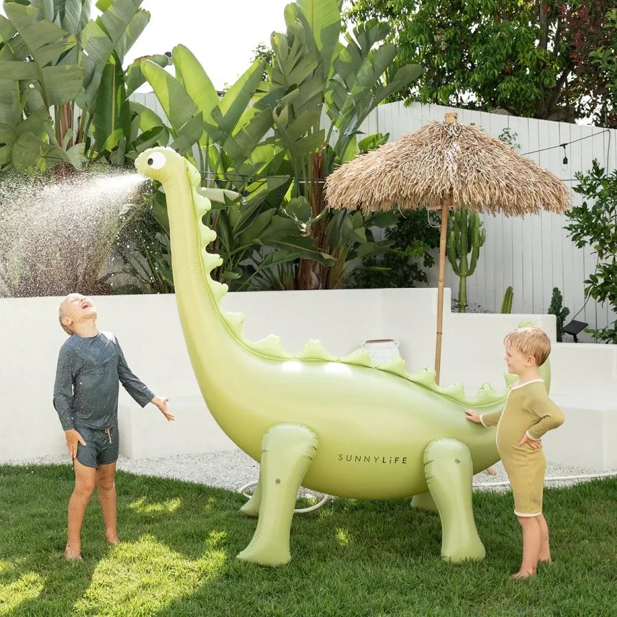 Dmuchany zraszacz gigant - Dino Into the Wild, khaki / Sunny Life