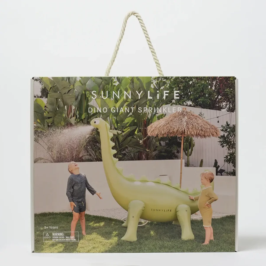 Dmuchany zraszacz gigant - Dino Into the Wild, khaki / Sunny Life