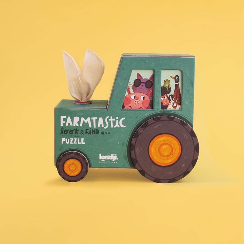 Puzzle z grą obserwacyjną Farmtastick / Londji