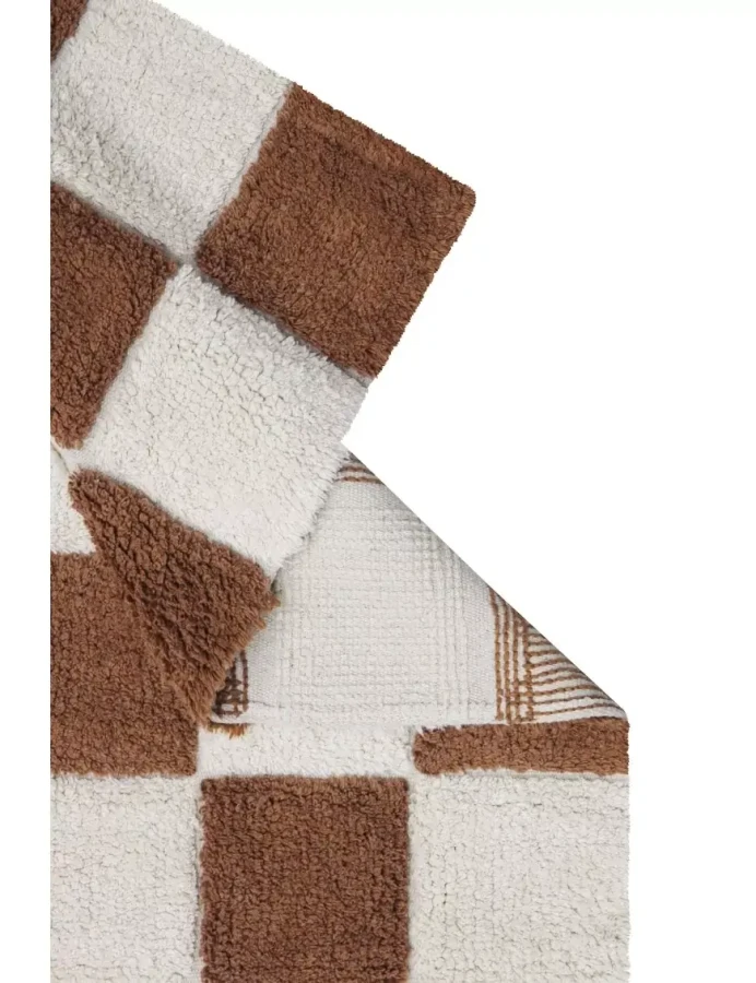 Dywan Bawełniany Kitchen Tiles Toffee 90 × 130 cm / Lorena Canals