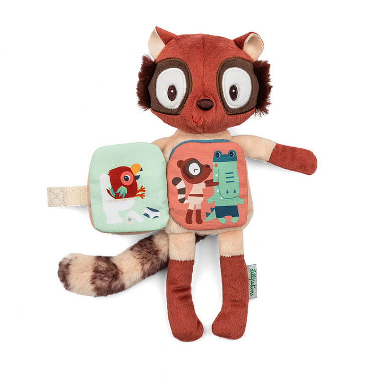 Przytulanka z książeczką Lemur Elvis 6m+ / Lilliputiens