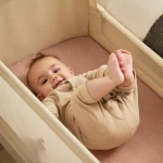 Zestaw 2 prześcieradeł do łóżeczka dziecięcego SnuzPod - blush, dot / Snuz