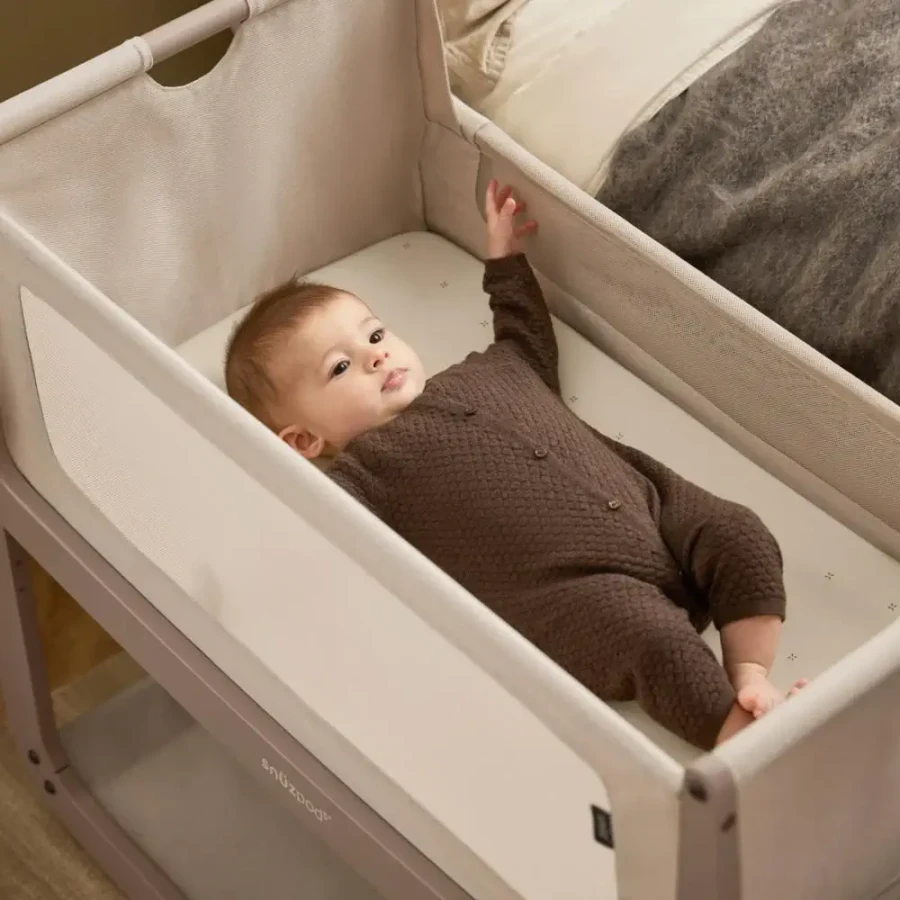 Zestaw 2 prześcieradeł do łóżeczka dziecięcego SnuzPod - cashmere, cross / Snuz