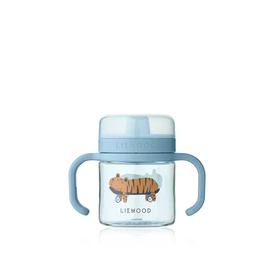 Tritanowy kubek niekapek Kylo, 280 ml - fun, beach blue / Liewood