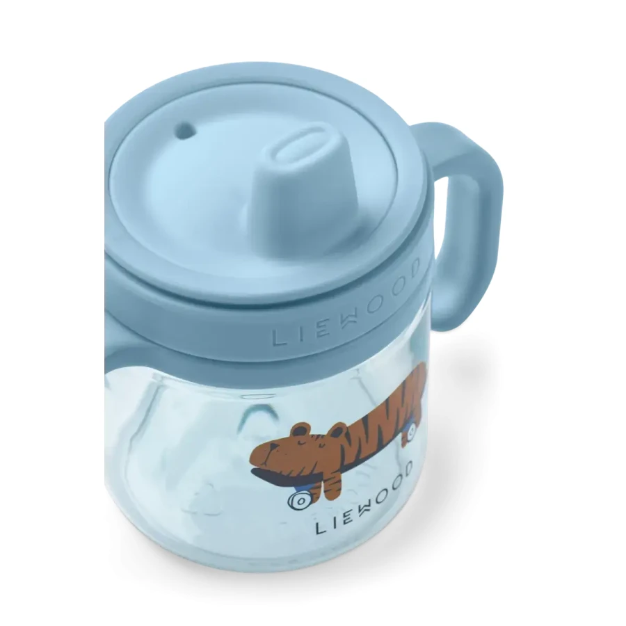 Tritanowy kubek niekapek Kylo, 280 ml - fun, beach blue / Liewood