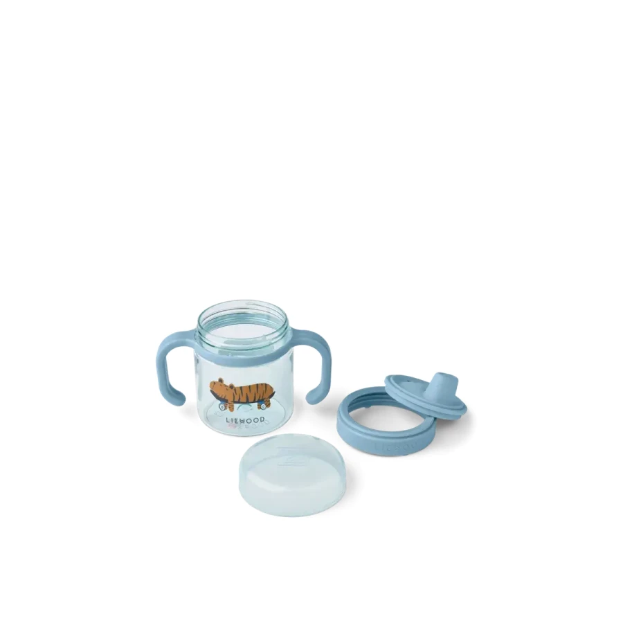 Tritanowy kubek niekapek Kylo, 280 ml - fun, beach blue / Liewood