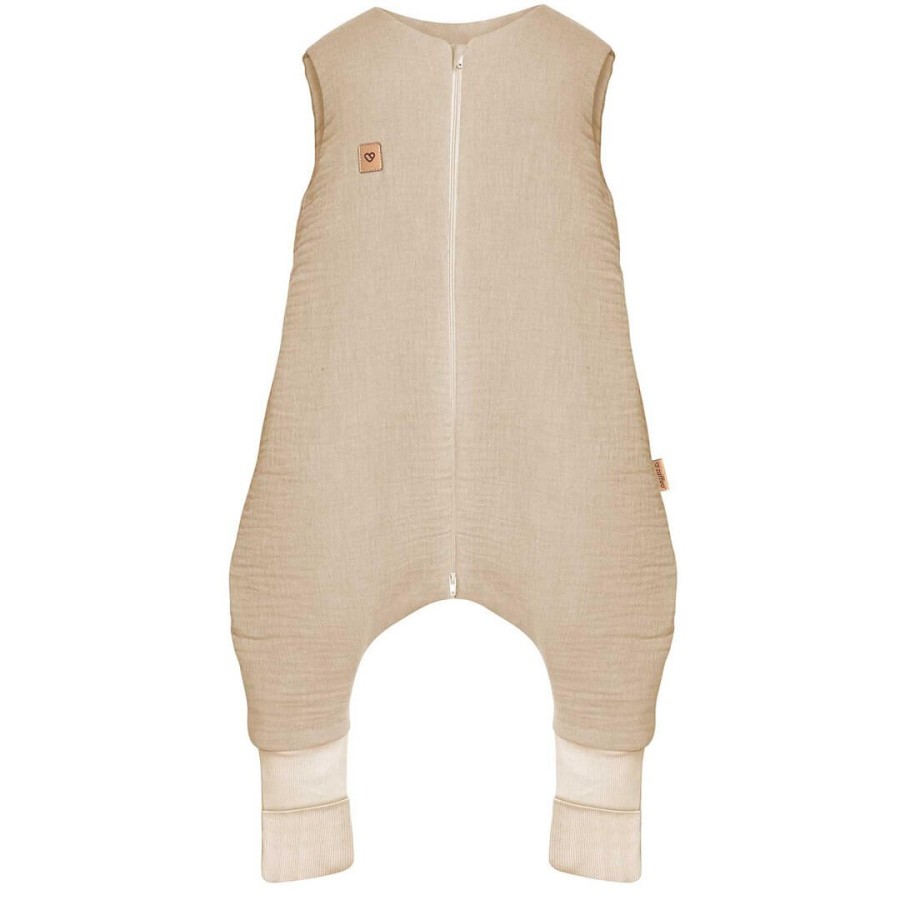 Śpiworek do spania muślinowy z nogawkami 0,5 TOG Malaga - Beige / Zaffiro