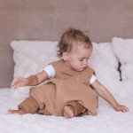 Śpiworek do spania muślinowy z nogawkami 1,5 TOG Malaga - Toffee / Zaffiro